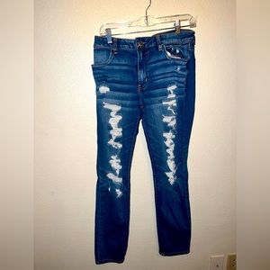 AE distressed jegging